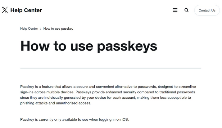 香河苹果维修店铺分享iOS用户如何通过通行密钥(Passkey)登录 